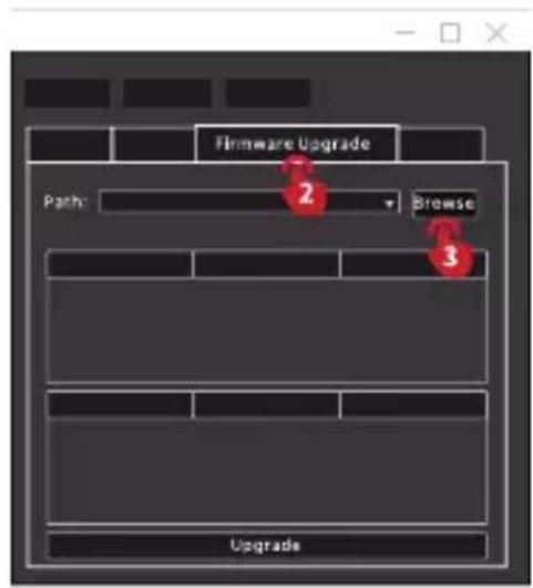 Firmware Upgrade Path: Browse Upgrade