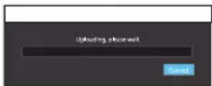 Ubloading, place wait Cancel