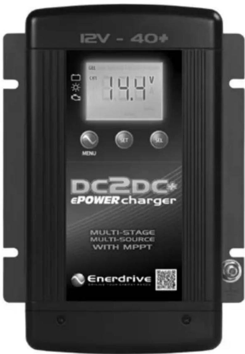12V - 40+ GEL GEL 14.4 V MENU SET SET DC2DC® €POWER charger MULTI-STAGE MULTI-SOURCE WITH MPPT Enerdrive DRIVE TOUR CHARTER POSTS