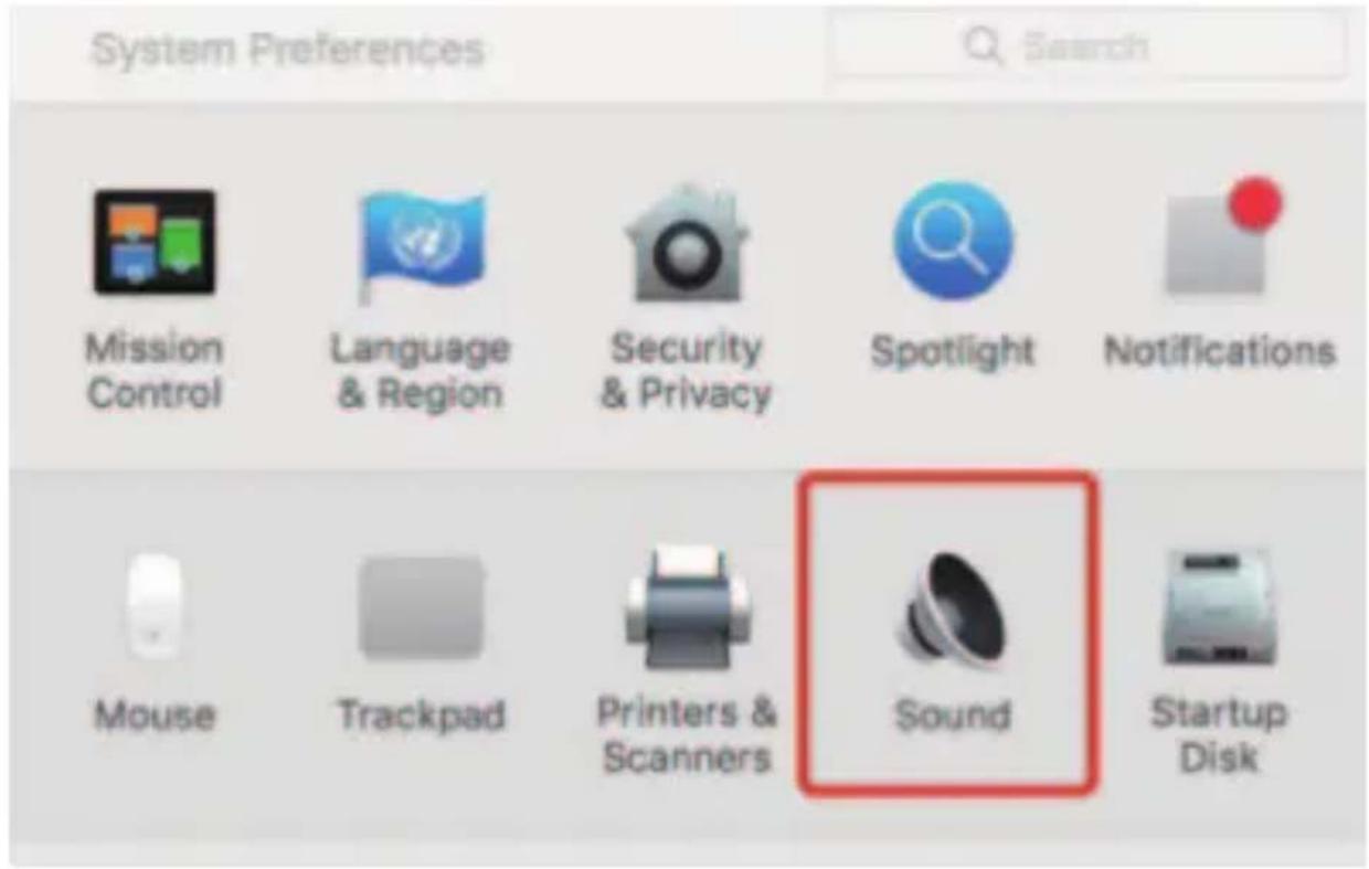 System Preferences Mission Control Language & Region Security & Privacy Spotlight Notifications Mouse Trackpad Printers & Scanners Sound Startup Disk