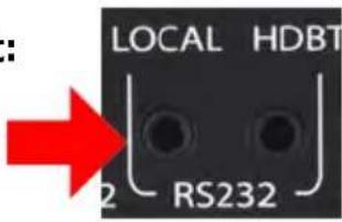 AVPro Edge AC-EX100TT - To control locally, Use this port: - 1