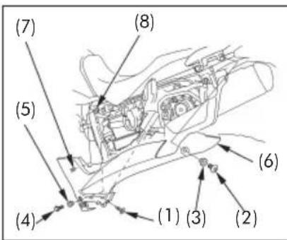 Honda XRE300 (2014) - Removal - 1