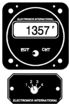 ELECTRONICS INTERNATIONAL 1357 F EGT CHT 1 2 3 4 ELECTRONICS INTERNATIONAL