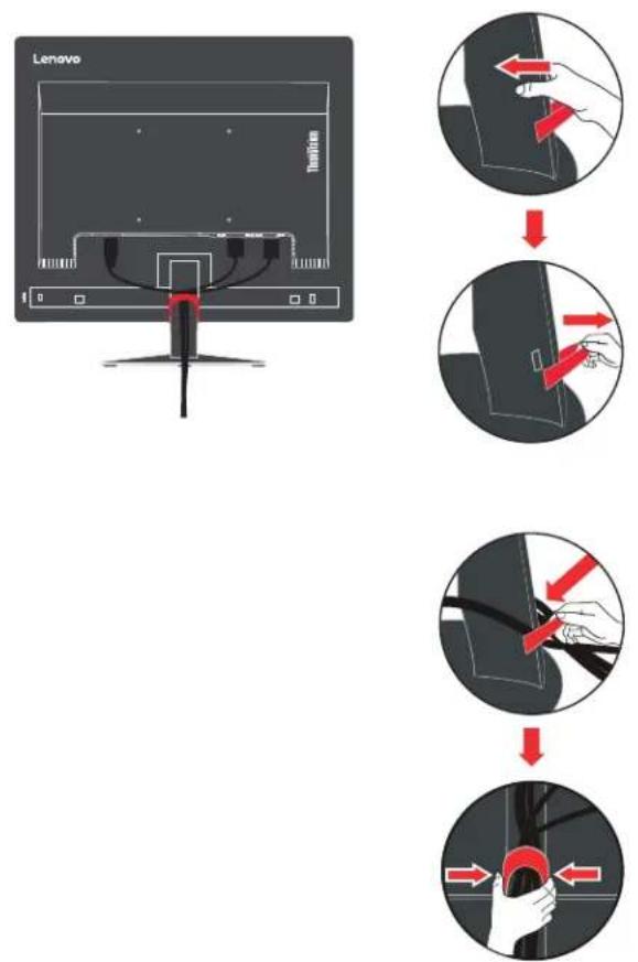 LENOVO ThinkVision T1714 - Connecting and turning on your monitor - 8