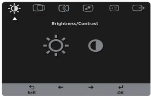 Brightness/Contrast Exit OK