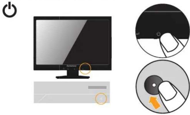 LENOVO LI2231 - Connecting and turning on your monitor - 8