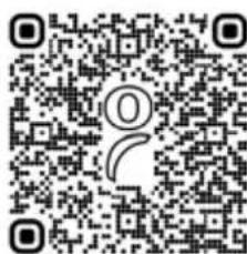 QR code with a central circular logo containing the number '0'