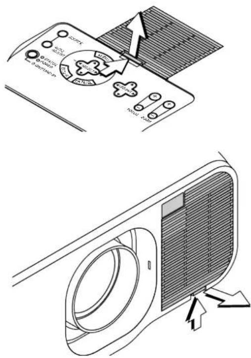 Technical diagram showing solar panel installation and internal solar panel assembly with labeled components