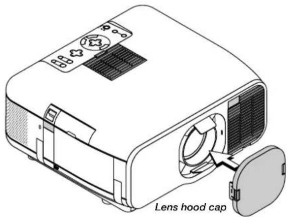 NEC GT950 - Insert the Supplied Lens Protection Spacer Above and Below the Lens - 2