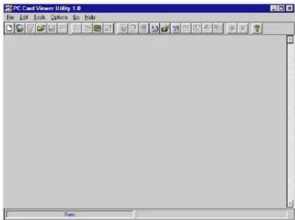 PC Card Viewer Utility 1.0 File Edit Tools Ophare Go Help New