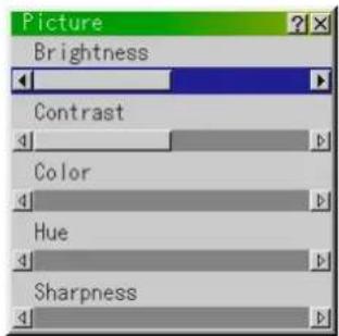 Picture Brightness Contrast Color Hue Sharpness