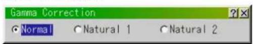 Gamma Correction Normal Natural 1 Natural 2