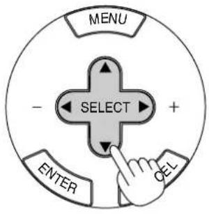 MENU - SELECT + ENTER CEL