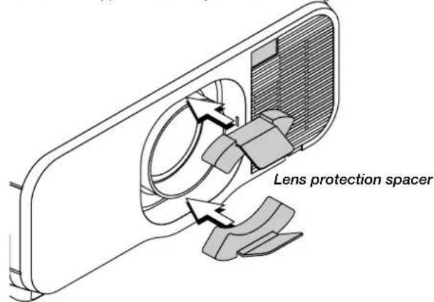 Lens protection spacer