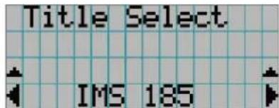 Title Select IMS 185