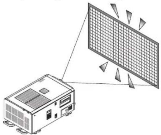 NEC NC2443ML - Press the LEFT/RIGHT button to adjust the light output. - 1