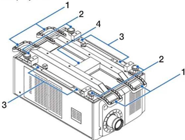 Technical diagram of a battery pack with numbered components for identification