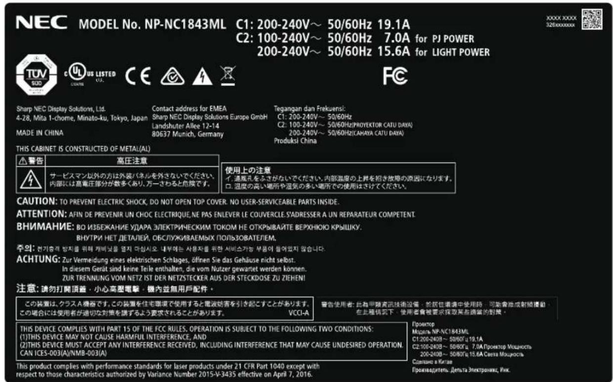 MODEL NO. NP-XXXXXXXX XXXXXXXX