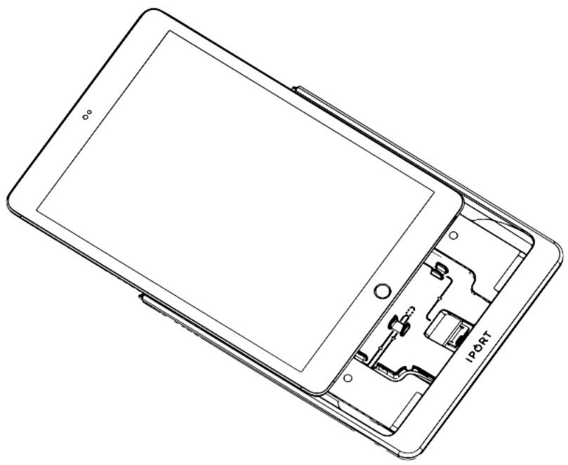 iPort 72324 - Slide iPad into the Case making sure the lighting cable is snugly inserted into the iPad. - 1