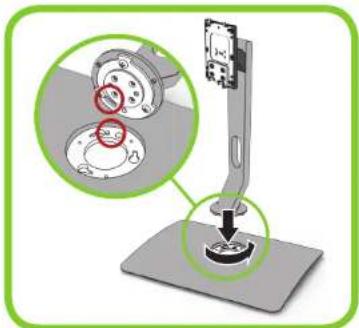 Seiki SM40UNP - Attaching the Stand - 2