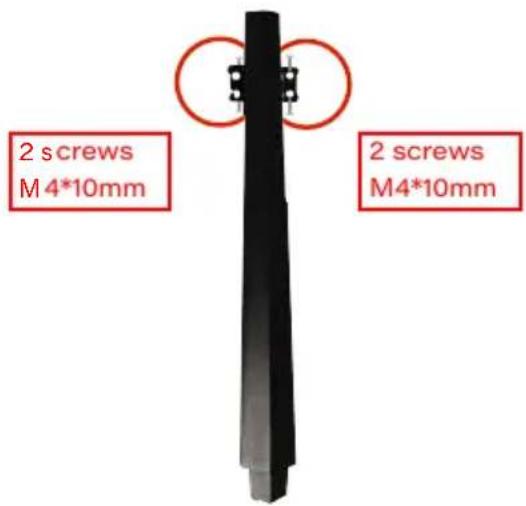 2 screws M 4*10mm 2 screws M4*10mm