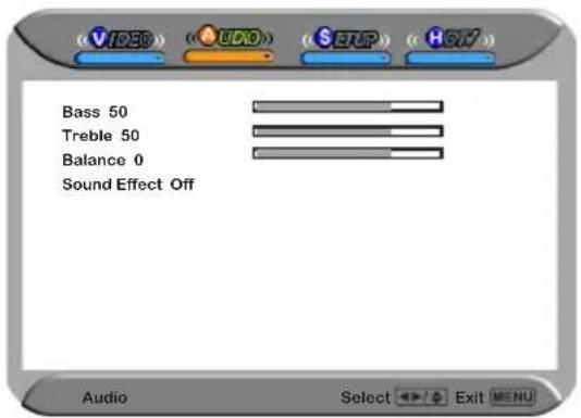 MAG MA-32EF1ASP - AUDIO MENU: - 3