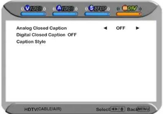 MAG MA-32EF1ASP - Caption Allows to set closed caption - 1