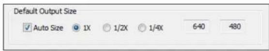 Osprey 210e - Default Output Size - 1