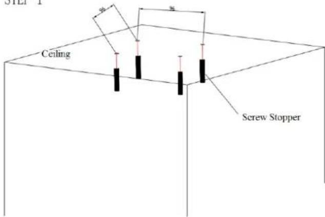 STEEL Ceiling Screw Stopper