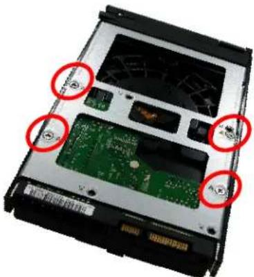 Rocstor Enteroc N1120 - Installing 3.5" Disk in a Disk Tray - 3