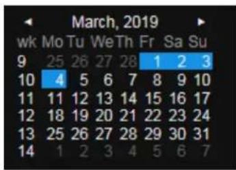 March, 2019 wk Mo Tu We Th Fr Sa Su 9 25 26 27 28 1 2 3 10 4 5 6 7 8 9 10 11 11 12 13 14 15 16 17 12 18 19 20 21 22 23 24 13 25 26 27 28 29 30 31 14 1 2 3 4 5 6 7