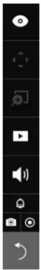 Vertical toolbar with icons for media, video, audio, and refresh functions