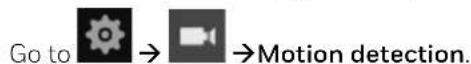 HONEYWELL HN30080216 - Setting-Camera-Motion Detection - 1