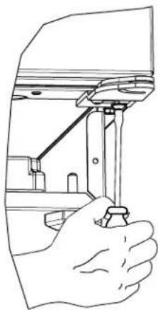 U-Line CO1224F - Remove and reinstall bottom hinge: - 1