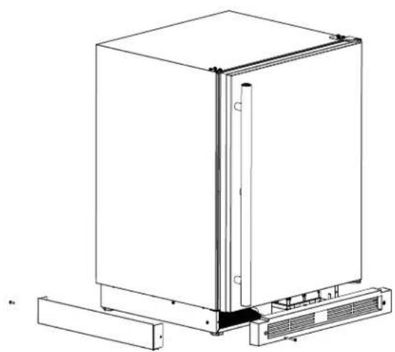 U-Line CO1224F - To install the kit: - 3