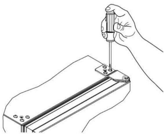 U-Line CO1224F - Remove top hinge and door: - 1