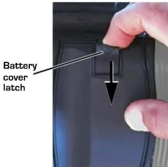 Battery cover latch