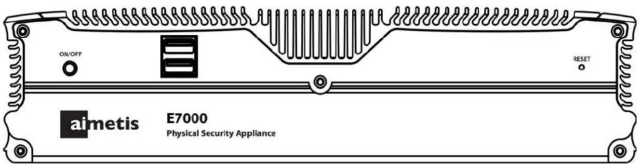 ON/OFF RESET aimetis E7000 Physical Security Appliance