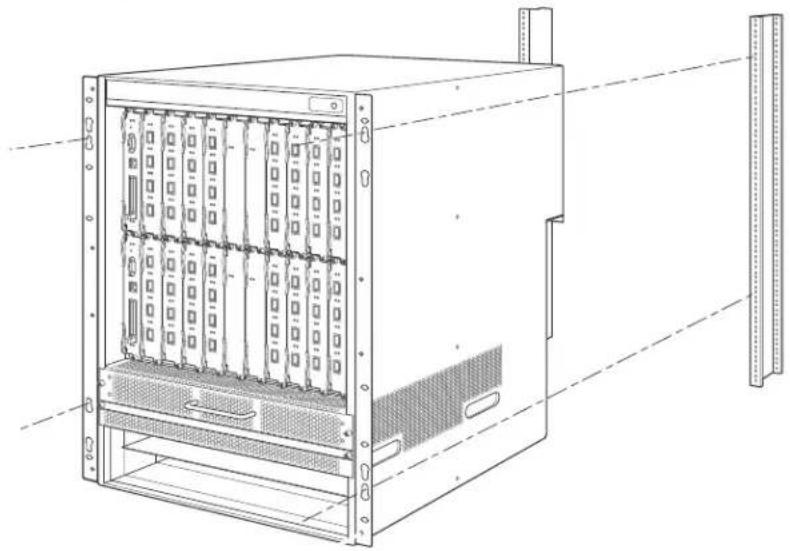 DELL PowerConnect B-RX4 - Mounting a BigIron RX-16 chassis in a rack - 3
