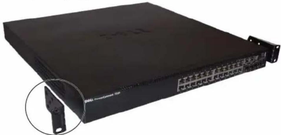 DELL PowerConnect 7048R - ラックへの設置 - 4