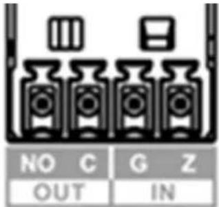 NO C G Z OUT IN