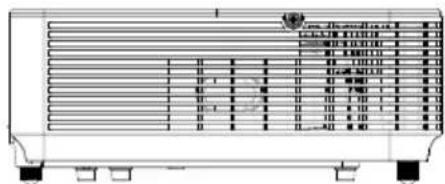 Technical diagram of a heat exchanger with labeled components and status indicators