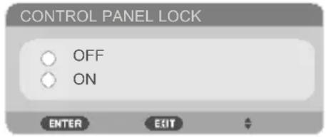 CONTROL PANEL LOCK OFF ON ENTER EXIT