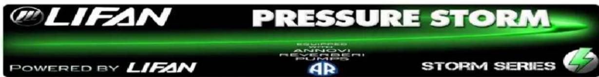 LIFAN PRESSURE STORM POWERED BY LIFAN AR STORM SERIES
