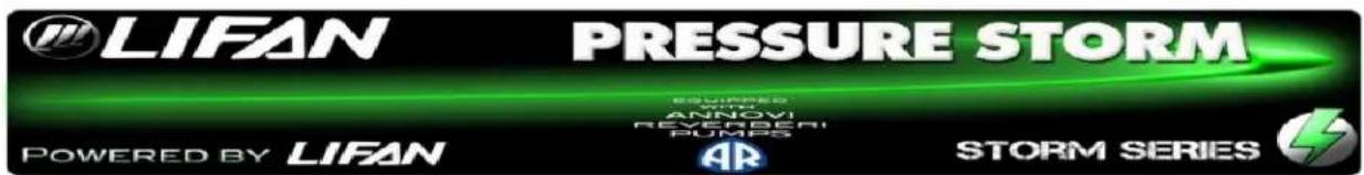 LIFAN PRESSURE STORM POWERED BY LIFAN AR STORM SERIES