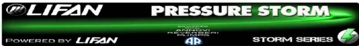 LIFAN PRESSURE STORM POWERED BY LIFAN AR STORM SERIES