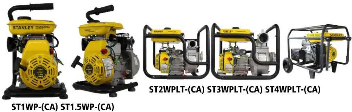 STANLEY ST1WP-(CA) ST1.5WP-(CA) ST2WPLT-(CA) ST3WPLT-(CA) ST4WPLT-(CA)