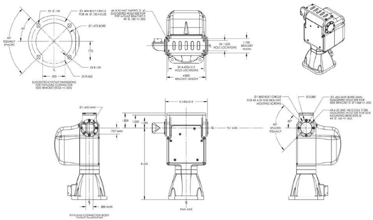 FLIR D48E - B.1 - Payload Mounting Pattern - 1