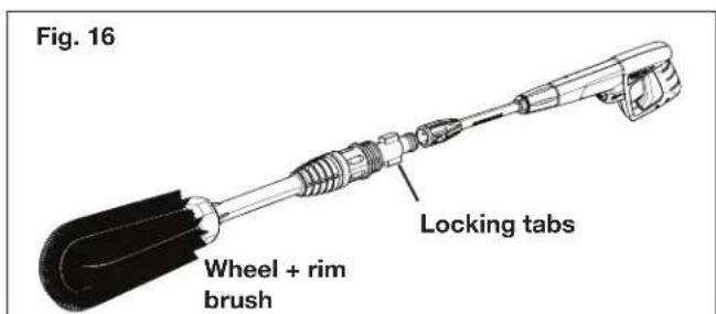 Sun Joe SPX205E-MAX-RM - Using the Wheel + Rim Brush - 2