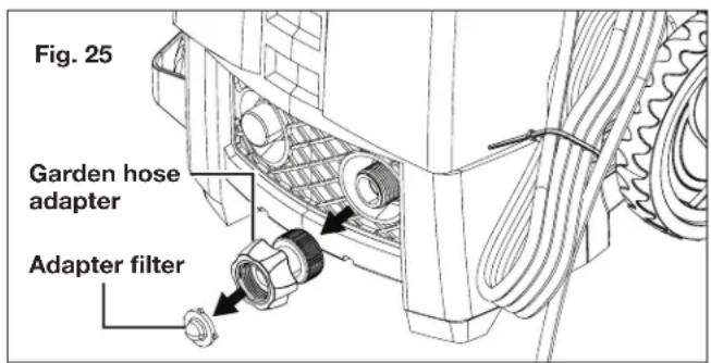Sun Joe SPX2700-MAX-RM - Clean the Adapter Filter and the Nozzle - 1